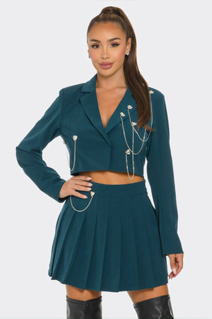 Pleated Skirt Set - Set - SmartBuyApparel