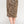 Plus Leopard Prt Asym Skirt W/ Buckle - | SmartBuyApparel