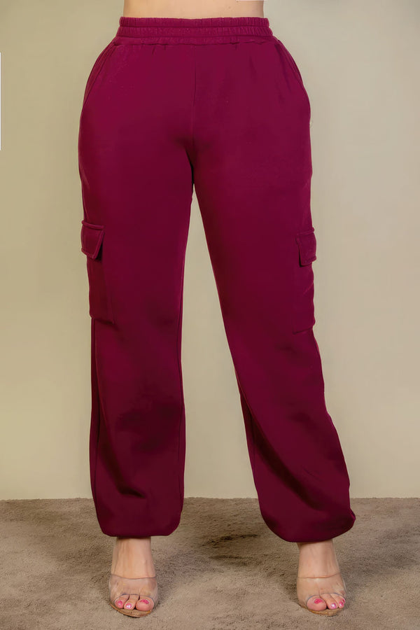 Plus Size Side Pocket Drawstring Waist Sweatpants - Pants - SmartBuyApparel
