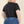 Plus Size Tie Front Drawstring Short Sleeve Crop Top - women's shirt - SmartBuyApparel