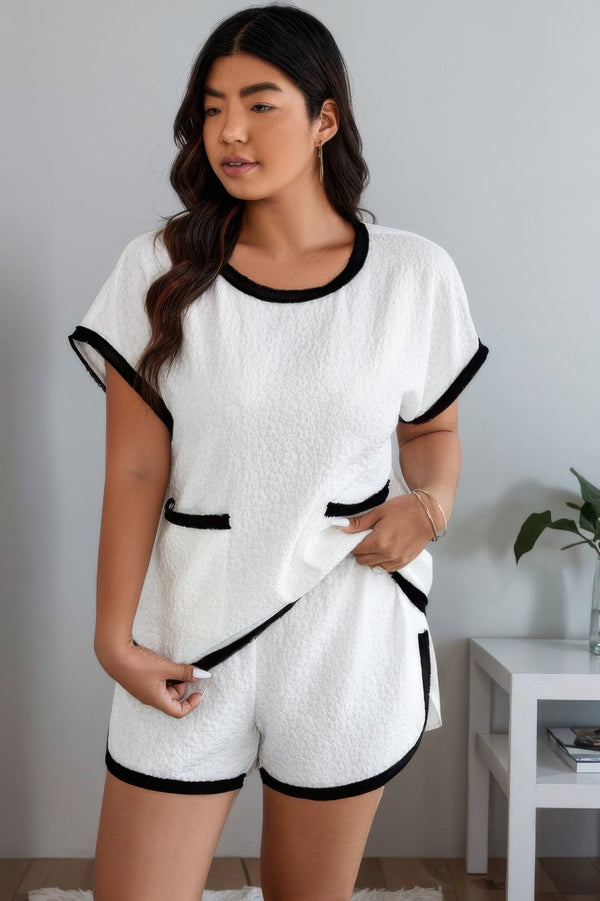 Plus Size Two Pieces Pocket Elastic Waist Sets - | SmartBuyApparel