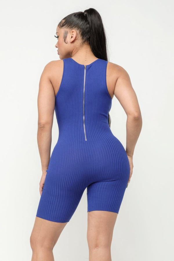 Pointelle Stitch Romper - Romper - SmartBuyApparel