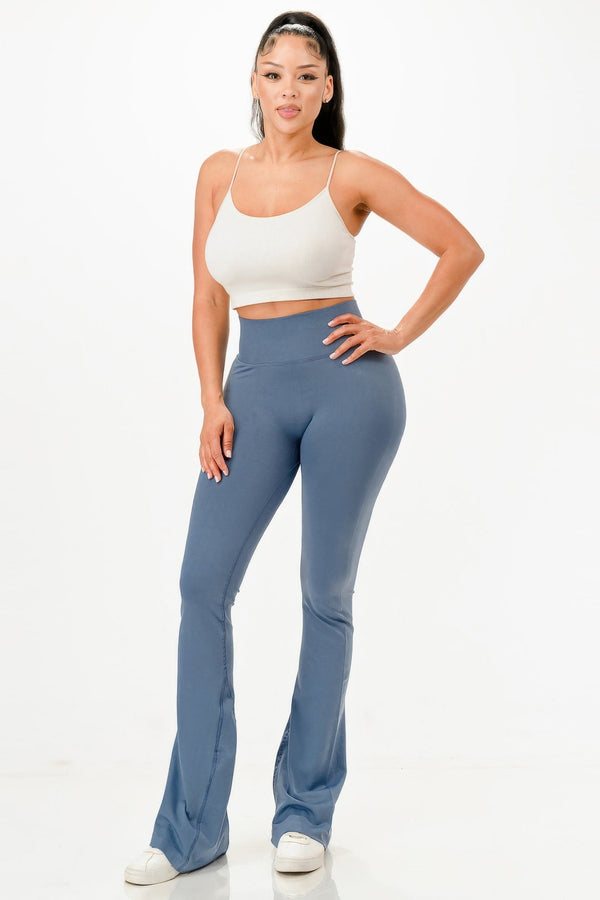 Premium Seamless Bell Bottom Work Out Flare Pants - | SmartBuyApparel