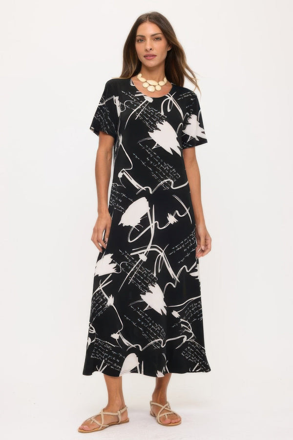 Print Bns Long Dress - Dress - SmartBuyApparel