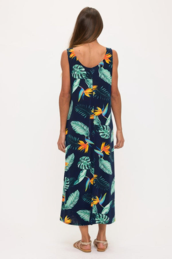 Print Bns Tank Long Dress - Dress - SmartBuyApparel