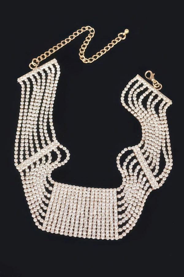 Rhinestone Choker Necklace - Jewelry - SmartBuyApparel