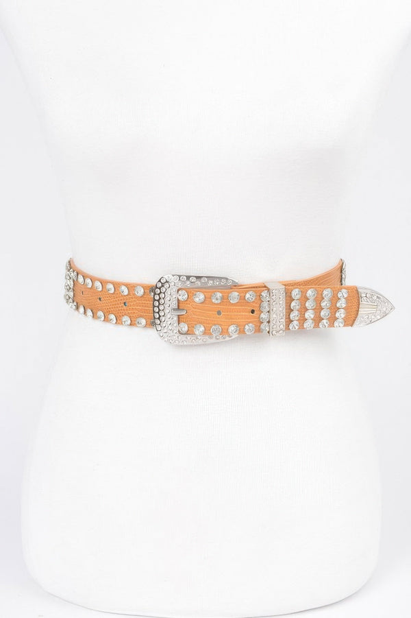 Rhinestone Multi - Metal Belt - Women's belt - SmartBuyApparel