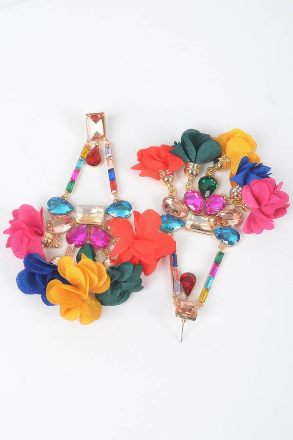 Rhinestone Party Drop Earring - | SmartBuyApparel