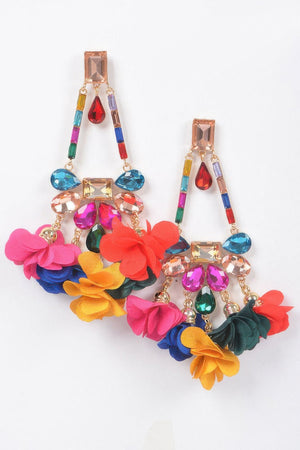 Rhinestone Party Drop Earring - | SmartBuyApparel