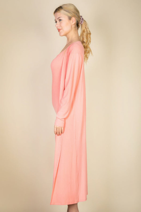 Ribbed Cardigan & Cami Midi Bodycon Dress - Dress - SmartBuyApparel