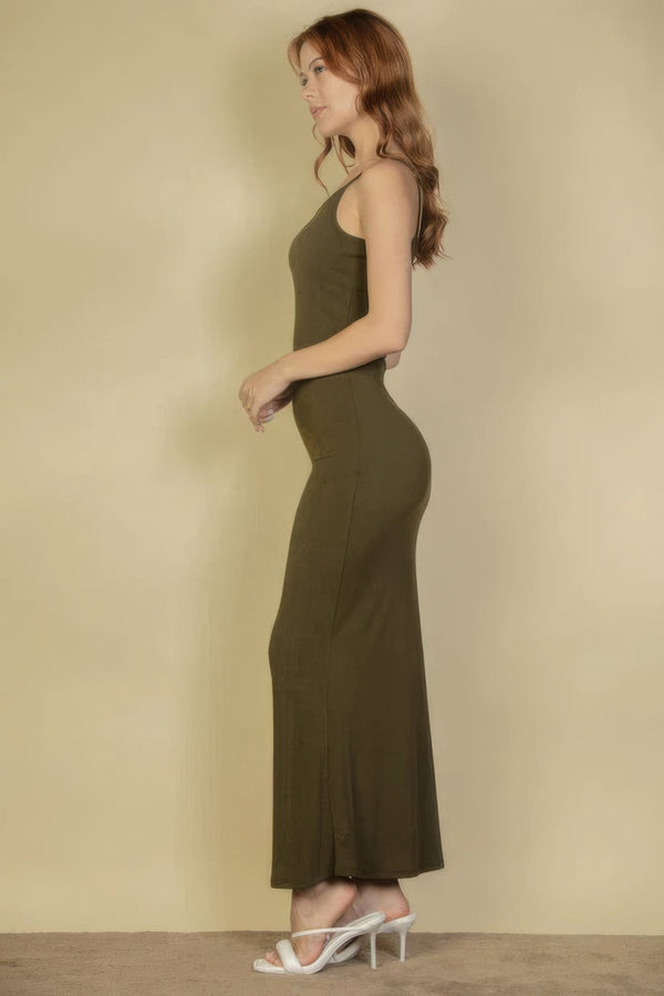 Ribbed Mermaid Hem Camisole Maxi Dress - Dress - SmartBuyApparel