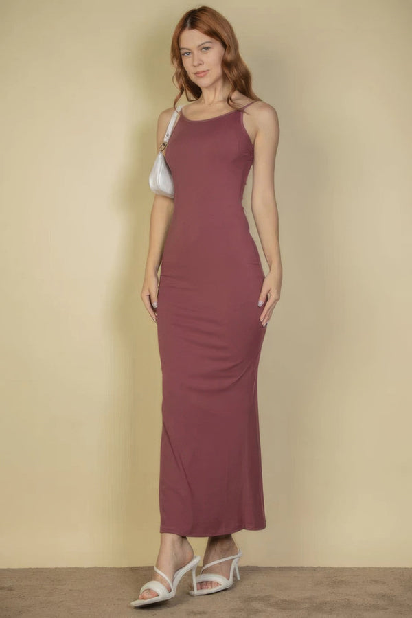 Ribbed Mermaid Hem Camisole Maxi Dress - Dress - SmartBuyApparel