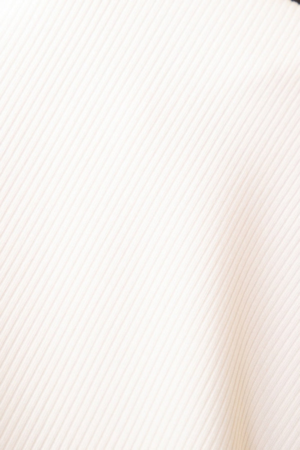 Ribbed Round Neck Long Sleeve Top - Women's top - SmartBuyApparel