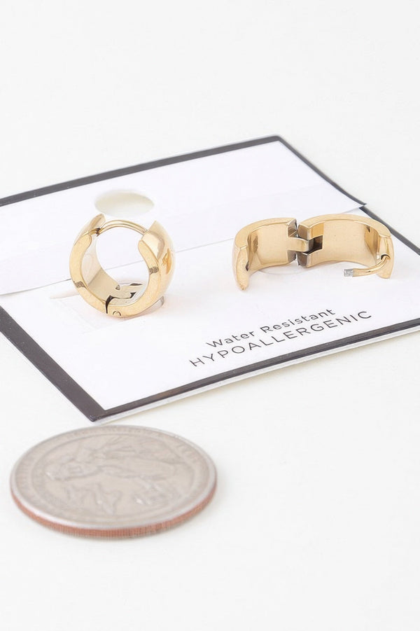 Shiny Bulky Hoop Earrings - | SmartBuyApparel