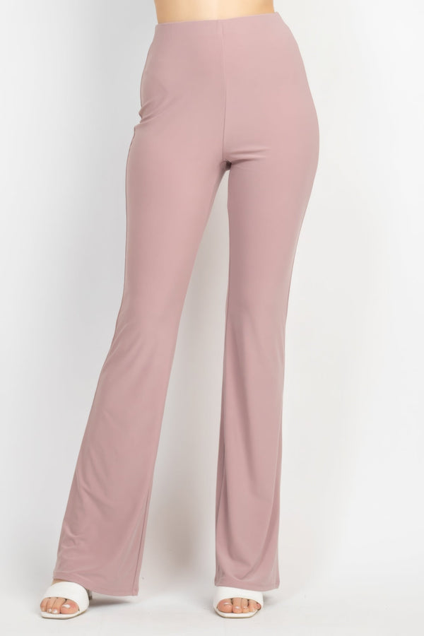 Solid Halter Top And Elastic Leggings Set - Women's set - SmartBuyApparel