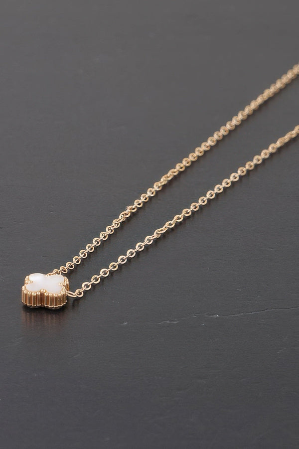Stone Clover Link Chain Necklace - | SmartBuyApparel