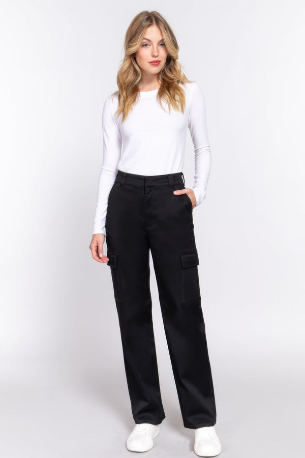 Straight Fit Long Pants - | SmartBuyApparel
