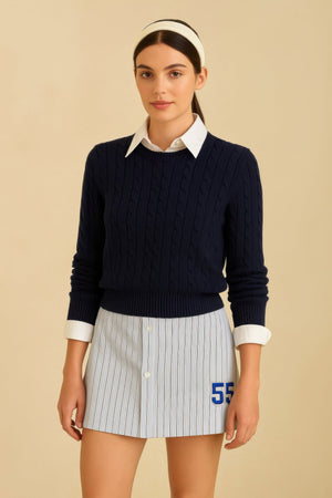 Striped 55 Skort - Skort - SmartBuyApparel