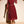 TAMIR V - Neck Long Sleeve A - Line Lurex Fabric Midi Dress - SmartBuyApparel - Women Midi Dresses