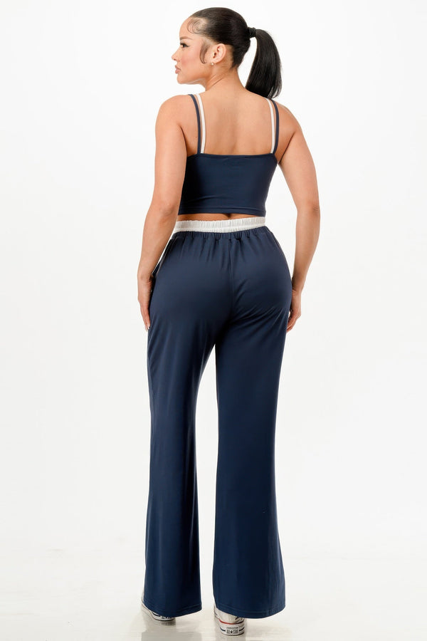 Tank Top And Sweatpants Set - Set - SmartBuyApparel