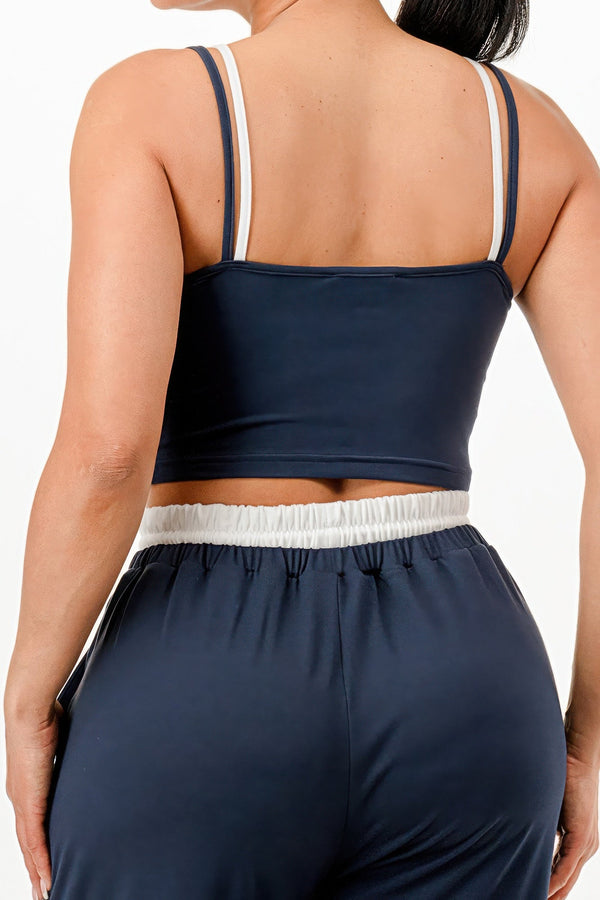 Tank Top And Sweatpants Set - Set - SmartBuyApparel