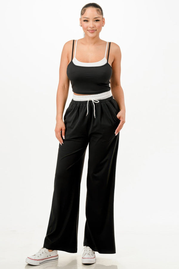 Tank Top And Sweatpants Set - Set - SmartBuyApparel