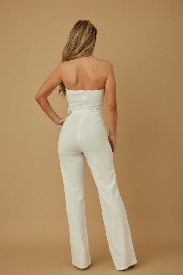 Threaded Twisted Rope Knot Tie Jumpsuit - Jumpsuit - SmartBuyApparel