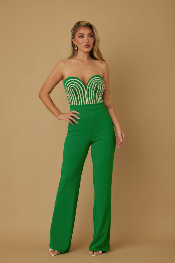 Threaded Twisted Rope Knot Tie Jumpsuit - Jumpsuit - SmartBuyApparel