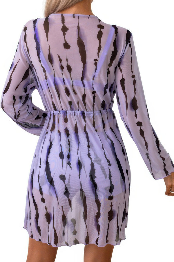 Three Piece Push Up High Waisted Kimono Swimsuit - | SmartBuyApparel