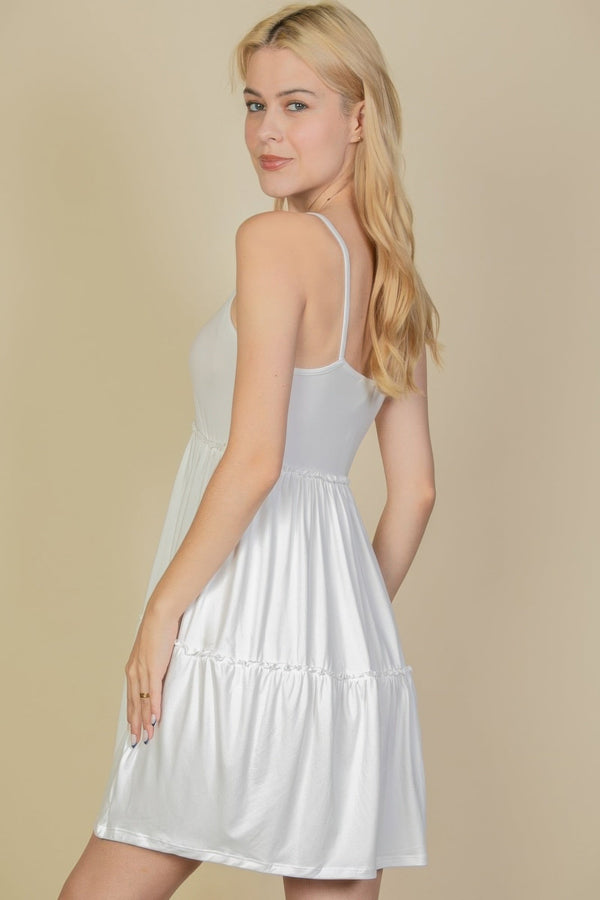 Tiered Cami Swing Dress - Dress - SmartBuyApparel