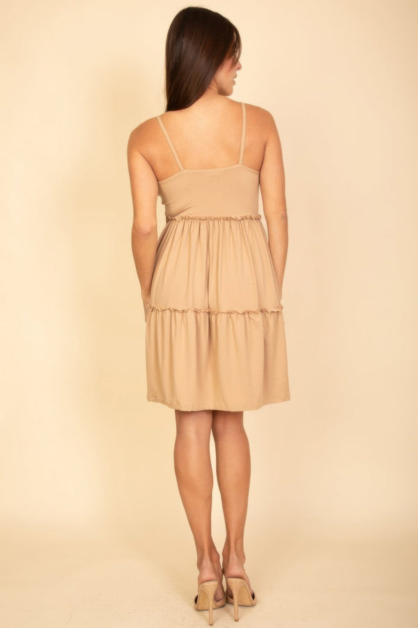 Tiered Cami Swing Dress - Dress - SmartBuyApparel