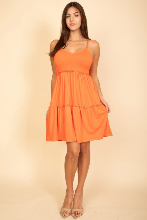 Tiered Cami Swing Dress - Dress - SmartBuyApparel