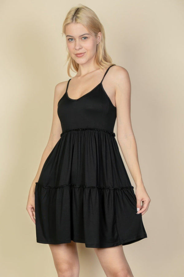 Tiered Cami Swing Dress - Dress - SmartBuyApparel