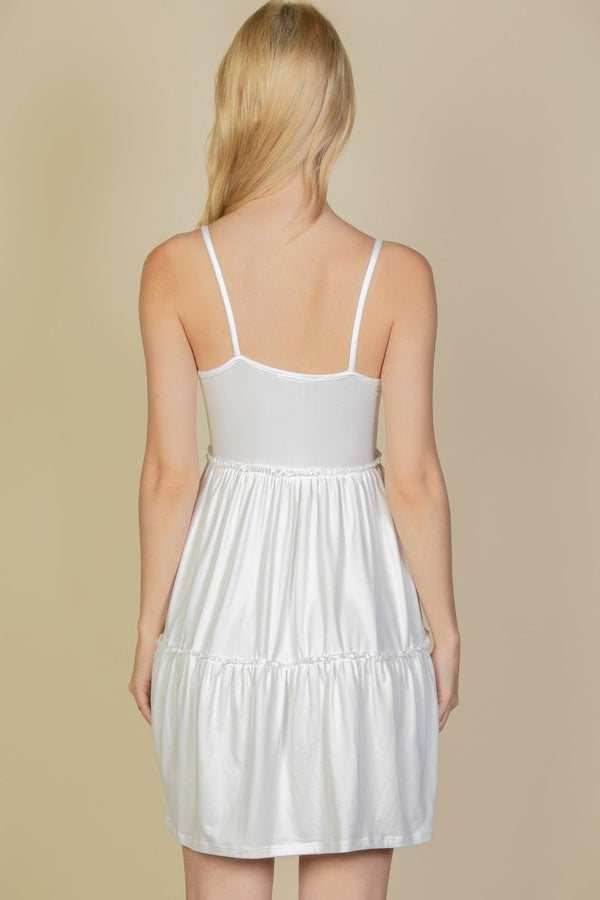 Tiered Cami Swing Dress - Dress - SmartBuyApparel
