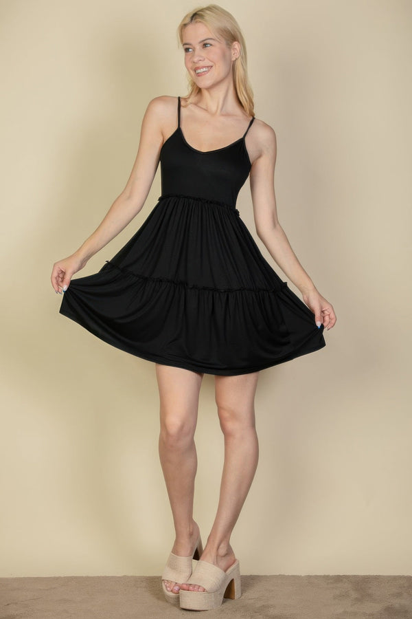 Tiered Cami Swing Dress - Dress - SmartBuyApparel