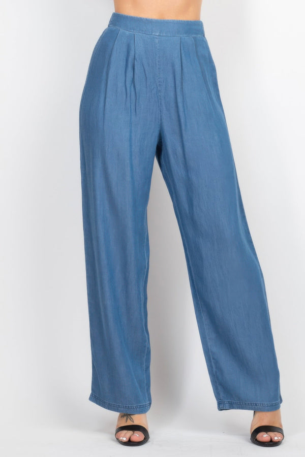 Tube Tied Top & Wide Pants Set - | SmartBuyApparel