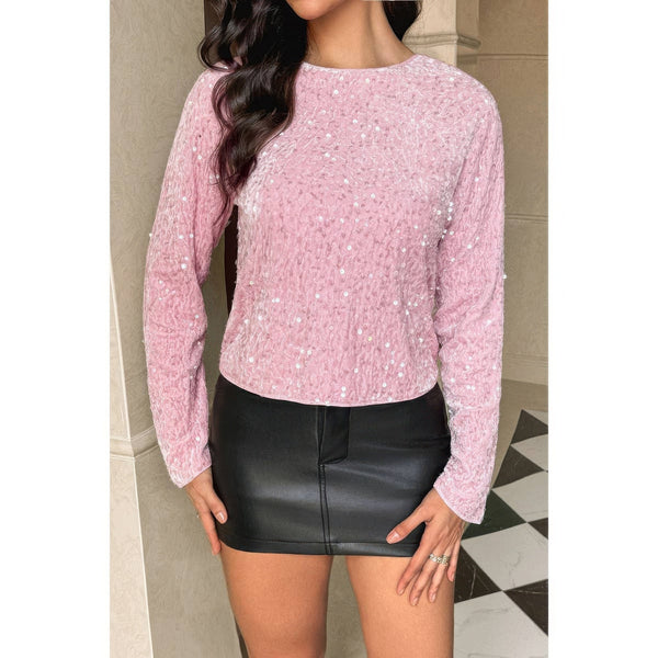 V - Neck Sparkly Bolero Cropped Tie Front Jacket - Women's jacket - SmartBuyApparel