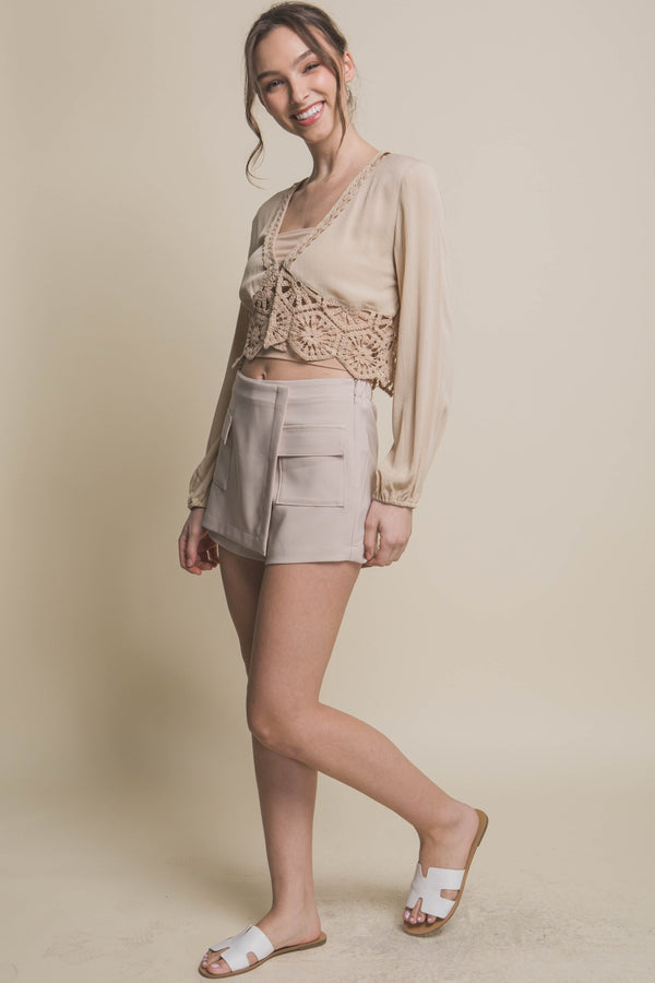 Vertigo Skorts With Cargo Pockets - Skort - SmartBuyApparel