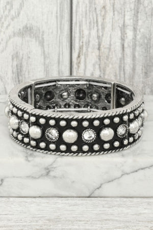 Western Bubble Beaded Cuff Bracelet - | SmartBuyApparel