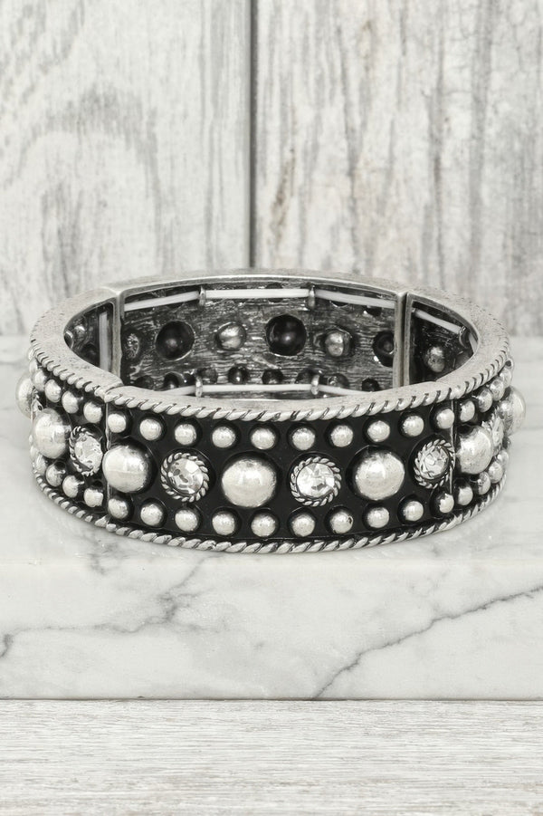 Western Bubble Beaded Cuff Bracelet - | SmartBuyApparel
