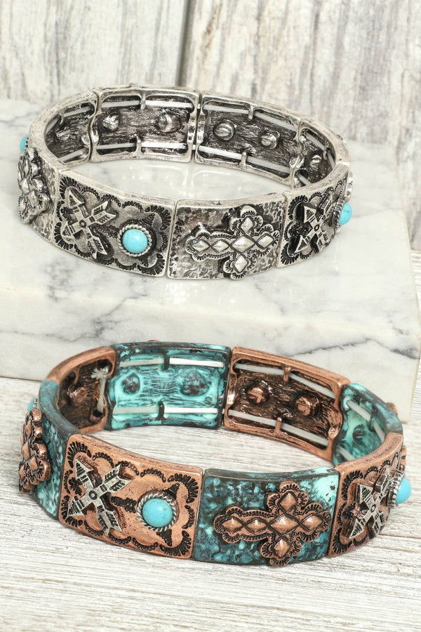 Western Cross Stretch Bracelet - | SmartBuyApparel
