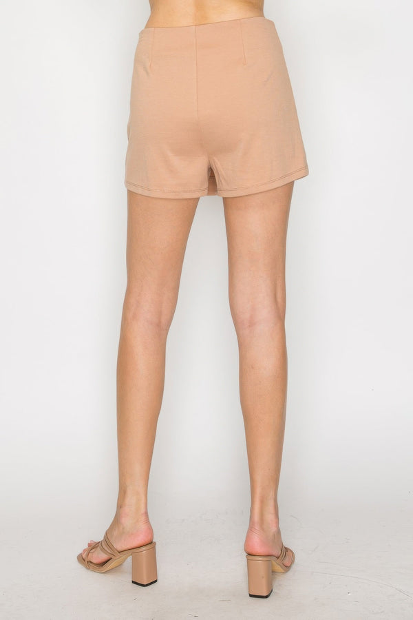 Wrap High - rise Elastic Mini Skort - Skort - SmartBuyApparel