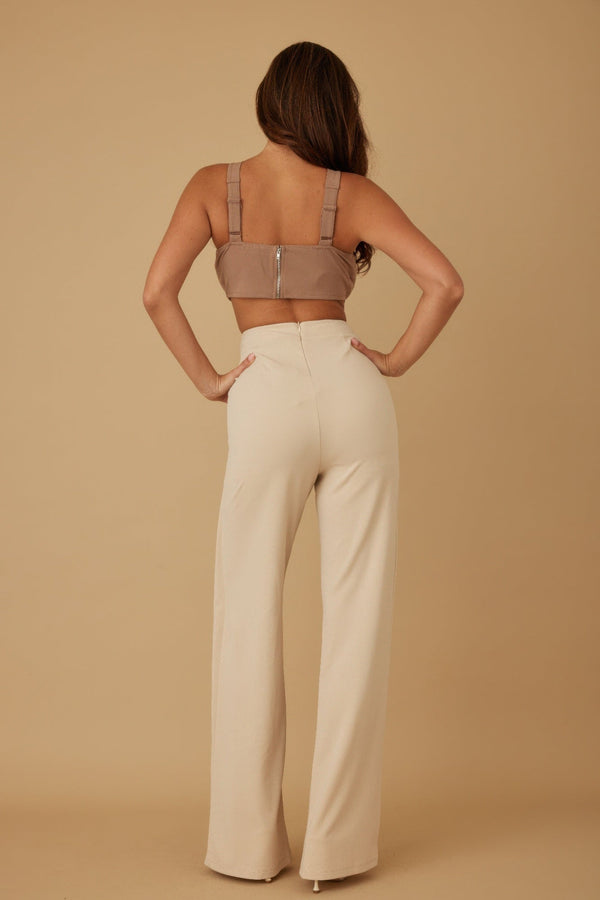 X Ribbon Open Jumpsuit - Jumpsuit - SmartBuyApparel