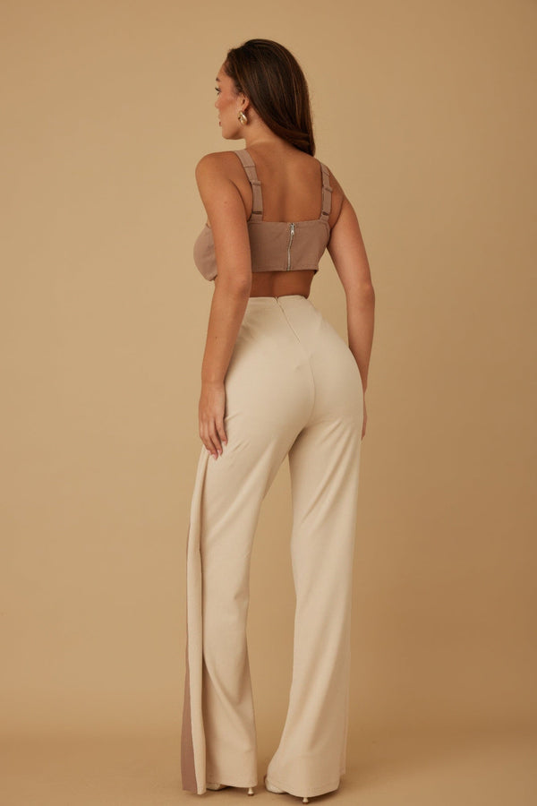 X Ribbon Open Jumpsuit - Jumpsuit - SmartBuyApparel