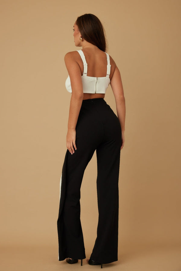 X Ribbon Open Jumpsuit - Jumpsuit - SmartBuyApparel