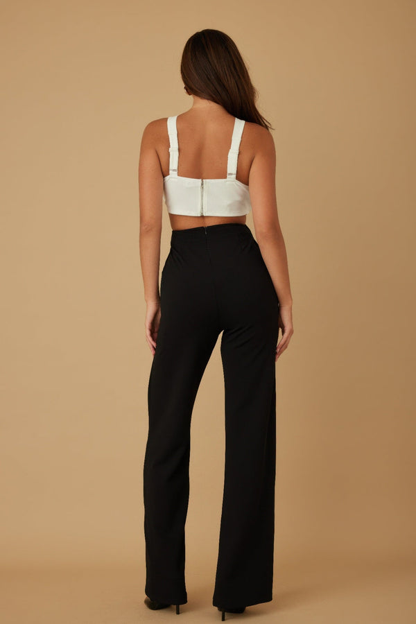 X Ribbon Open Jumpsuit - Jumpsuit - SmartBuyApparel
