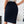 EMERY ROSE Solid Wideband Waist Pencil Skirt (Navy Blue )
