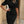 Privé Solid Puff Sleeve Bodycon Dress (Black)