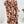Lady Women's Printed Batwing Sleeve Split Hem Top And Wide Leg Pants Set (Pink)