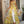 VCAY Women's Floral Print Draped Front Split Hem Strapless Top (Yellow)